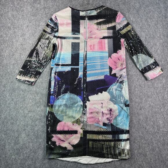 Escada Sport Women's 32/0 Fantasy Sequins Multicolor‎ Mini Dress - Picture 5 of 6